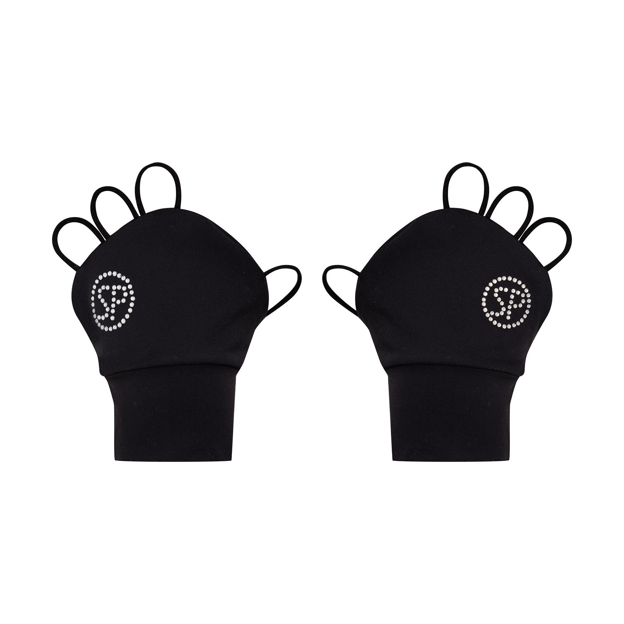 Crystal Palmless Gloves (Black) - Image 3