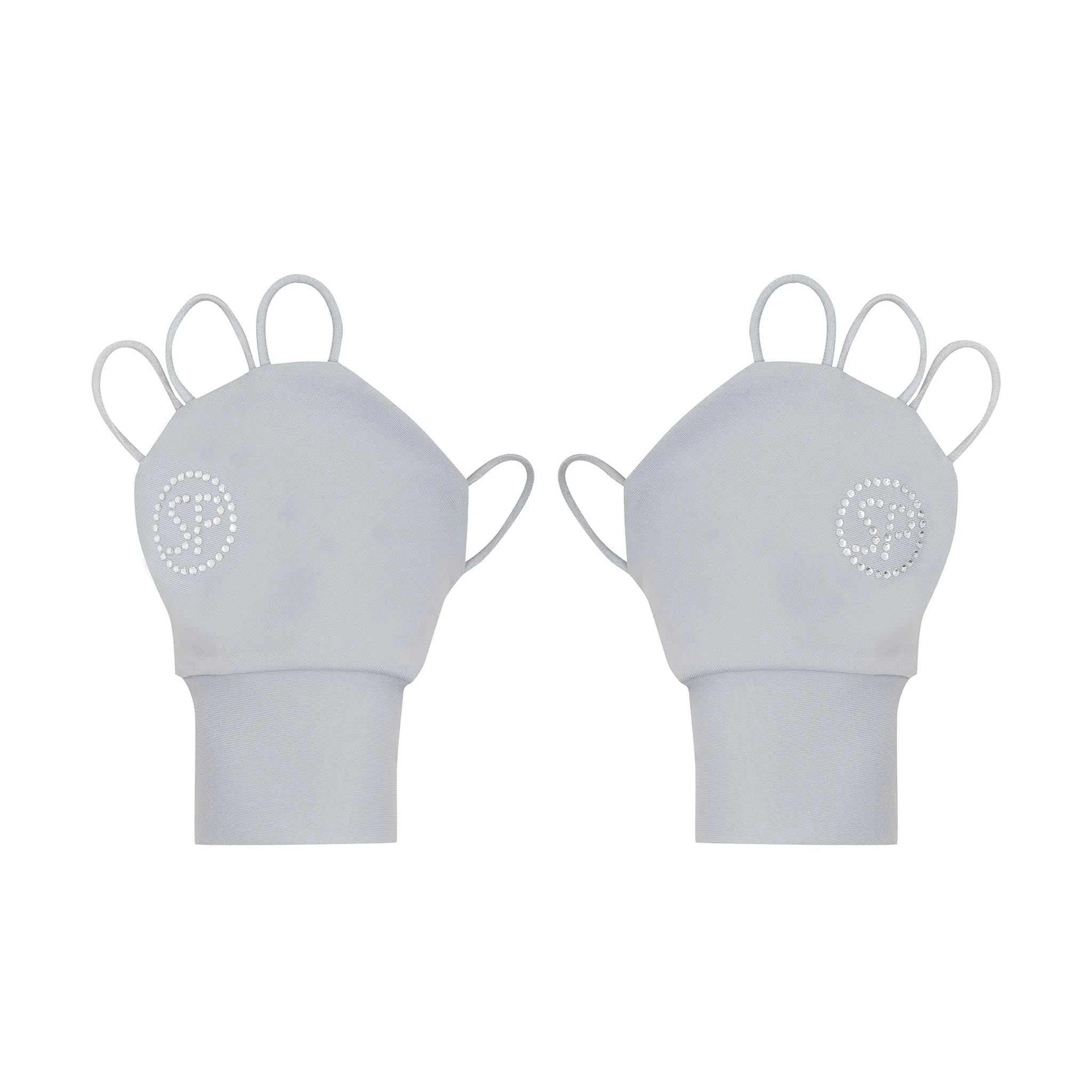 Crystal Palmless Gloves (Grey) - Image 3