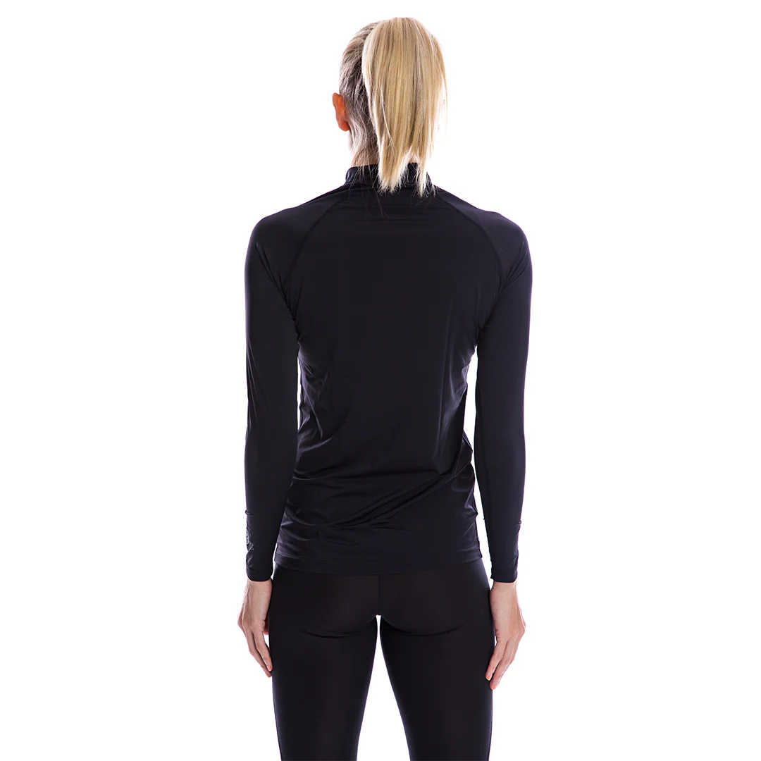 Women's Cooling Shirt High Neck (Black) - Image 3